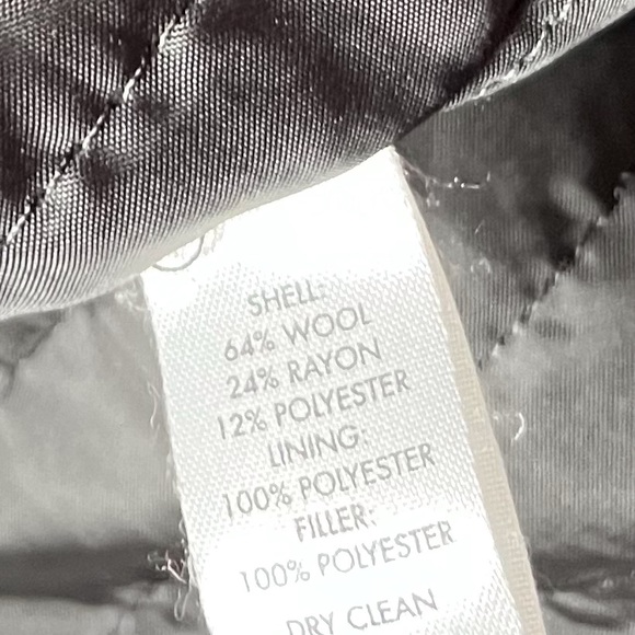 Calvin Klein Mens M black wool coat - Picture 2 of 6